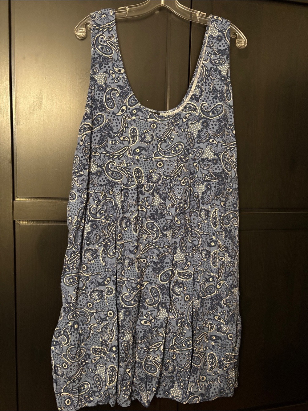 Torrid Blue and White Paisley Dress